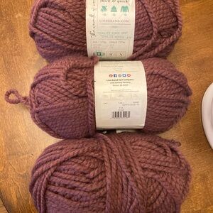 Lion Brand THICK & QUICK Wool Blend Yarn FIG
